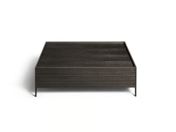 COMBI - Wood and glass coffee table with storage space _ DE PADOVA